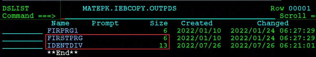 Rename member Output