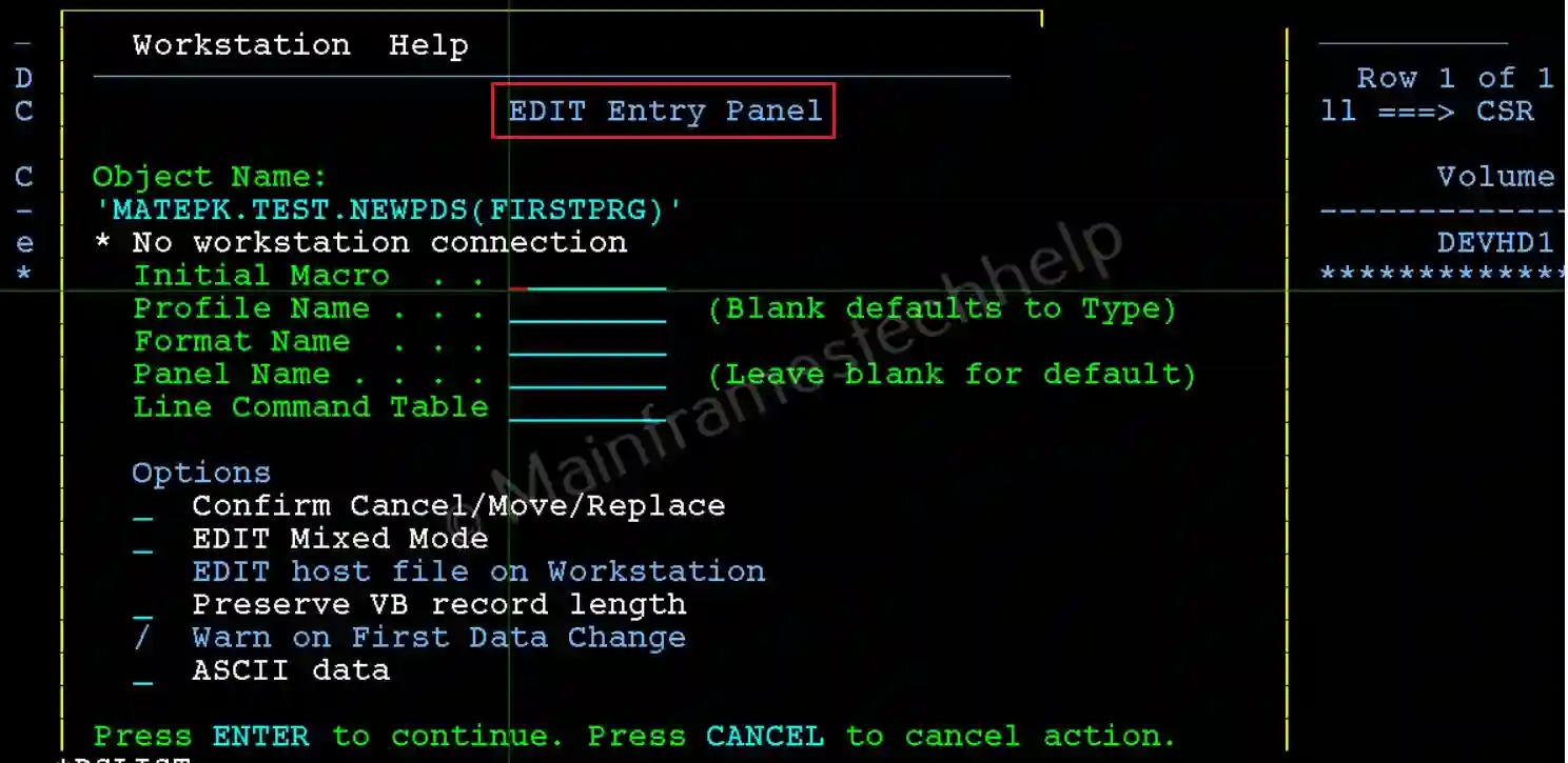 Create PDS Member