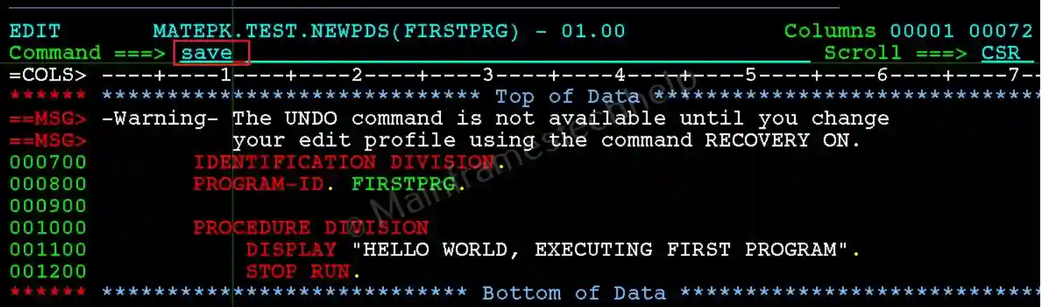 Create PDS Member