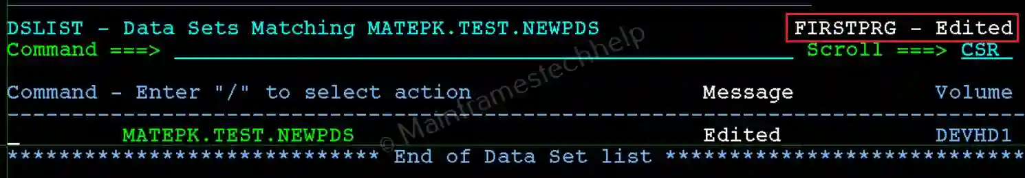 Create PDS Member